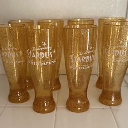 STARDUST CASINO PLASTIC COCKTAIL GLASSES COLLECTIBLES
