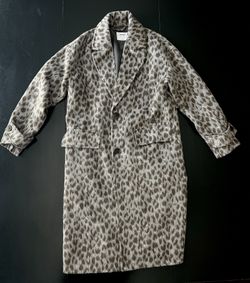 NEW Oversized Leopard Print Coat for Women Size S