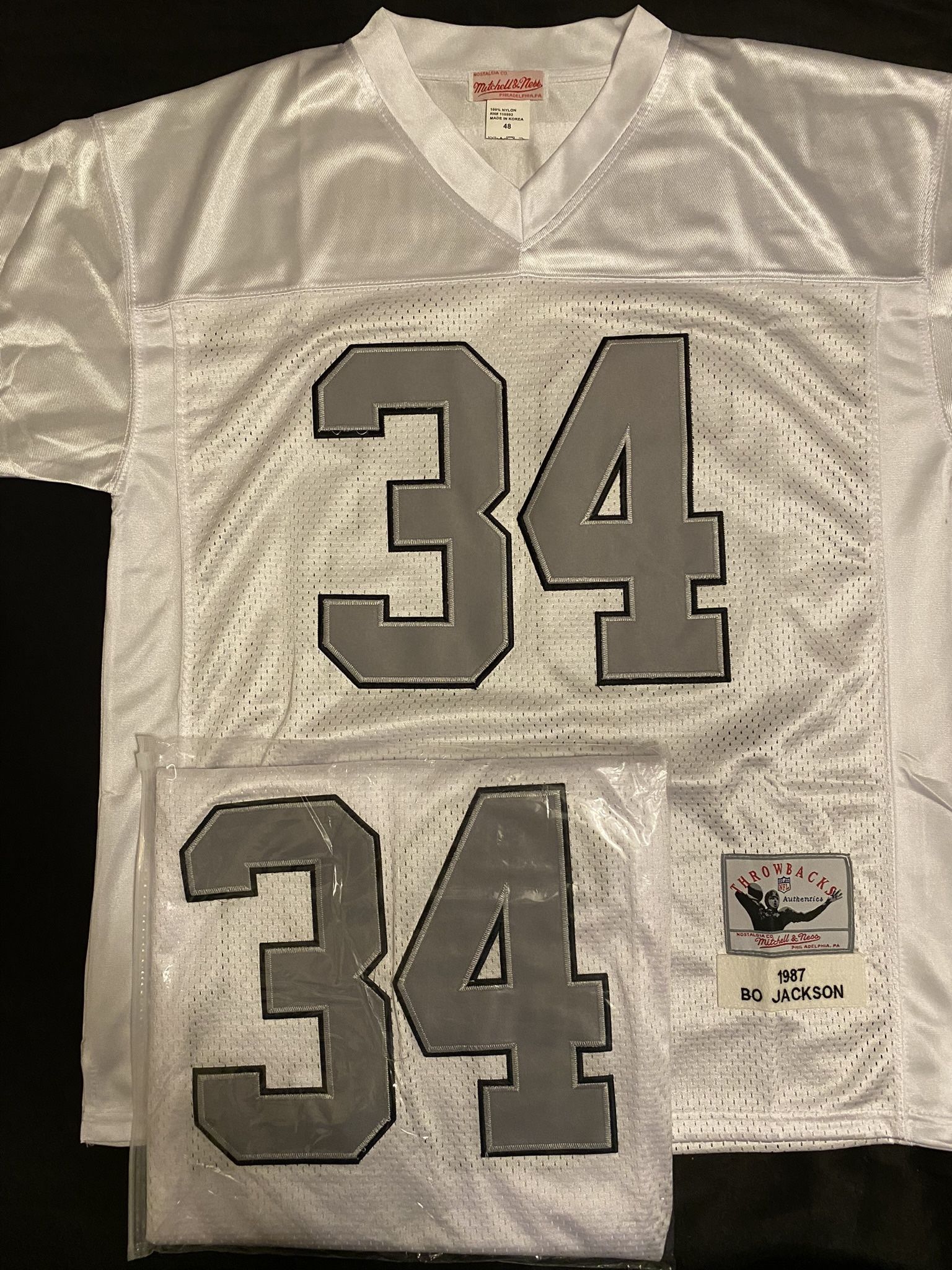 Men's Bo Jackson White Los Angeles Raiders Jersey 🏈
