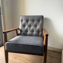 Gray lounge chair