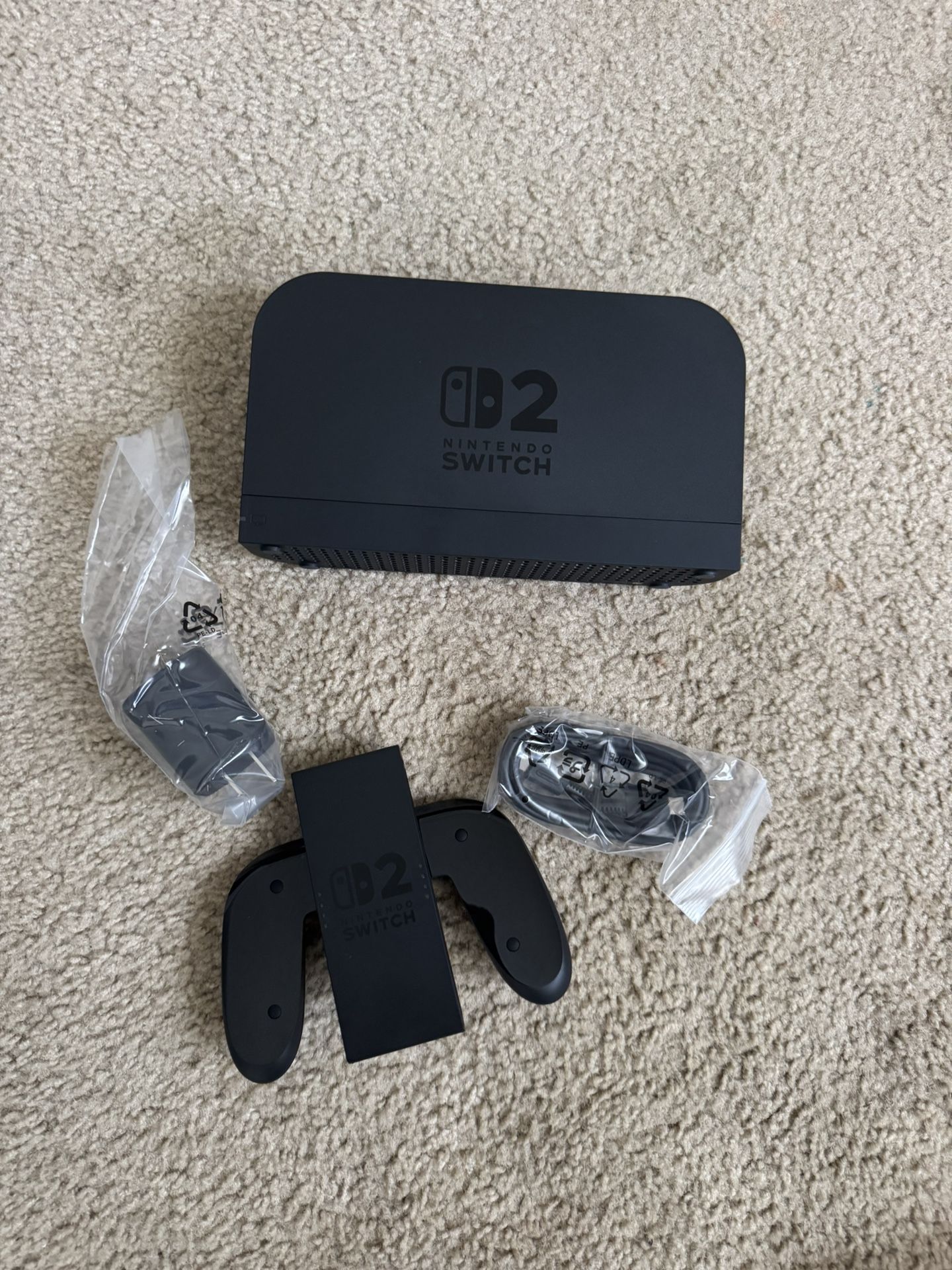 Nintendo Switch 2 dock and accessories new never used