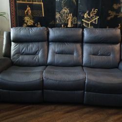 Power Recliner couch from Ashley’s furniture dark grey/black