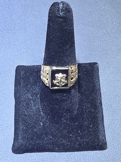 14kt YG Anchor Ring. (C-4) SIZE 8. ASK FOR RYAN. #(contact info removed)71