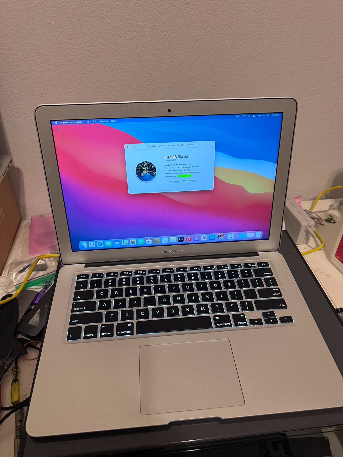 Apple MacBook Air A1466 13” 2014 EMC 2632, 1.4GHz 4/128GB big sir