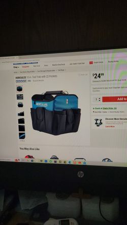 Hercules 10in Tool Tote With 22 Pockets