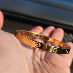 18k Gold Plated Love Bracelet