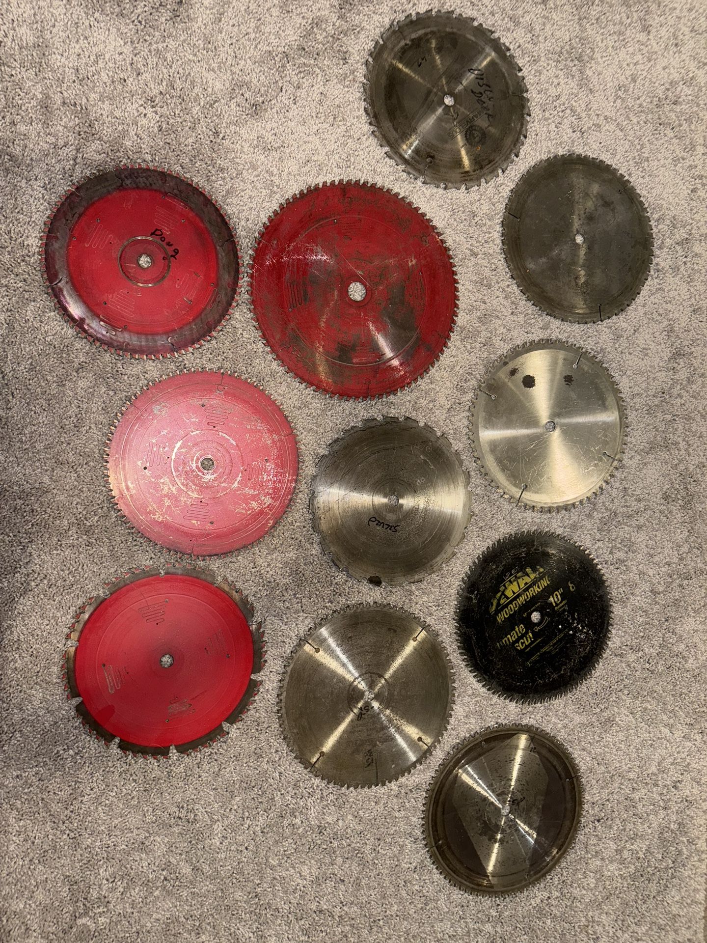 10” And 1 12” Saw Blades - $20 Each