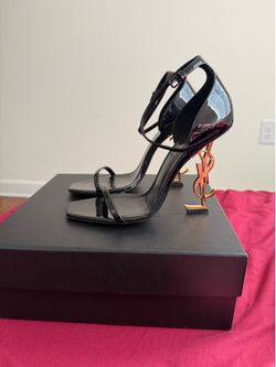 Black and Gold YSL Heels