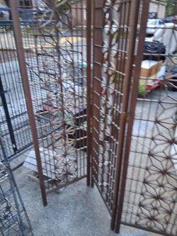 Wood Folding Room Divider Screen