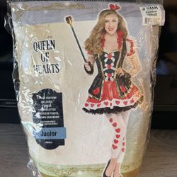 Queen Of Hearts Costume, Junior Size Small