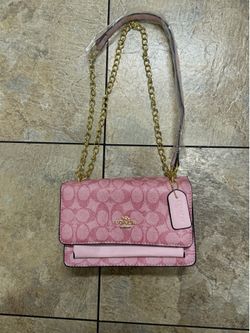 Pink coach crossbody