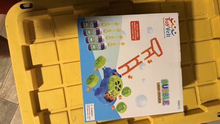 Bubble Lawn Mower for Toddlers – Bubble Machine Push Toy with Solution – Ages 3+