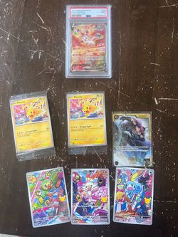 Pokemon cards and one piece