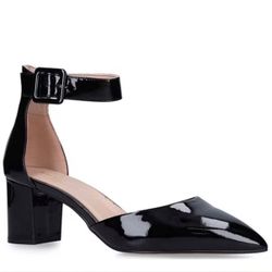 Kurt Geiger Burlington Ankle Strap Patent Leather Pumps size 7 1/2