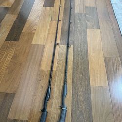 Pistol grip Shimano/Wright McGill fishing rods. Asking $35/each or $50 for both.