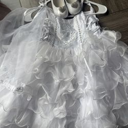 Toddler Baptism Dress Set