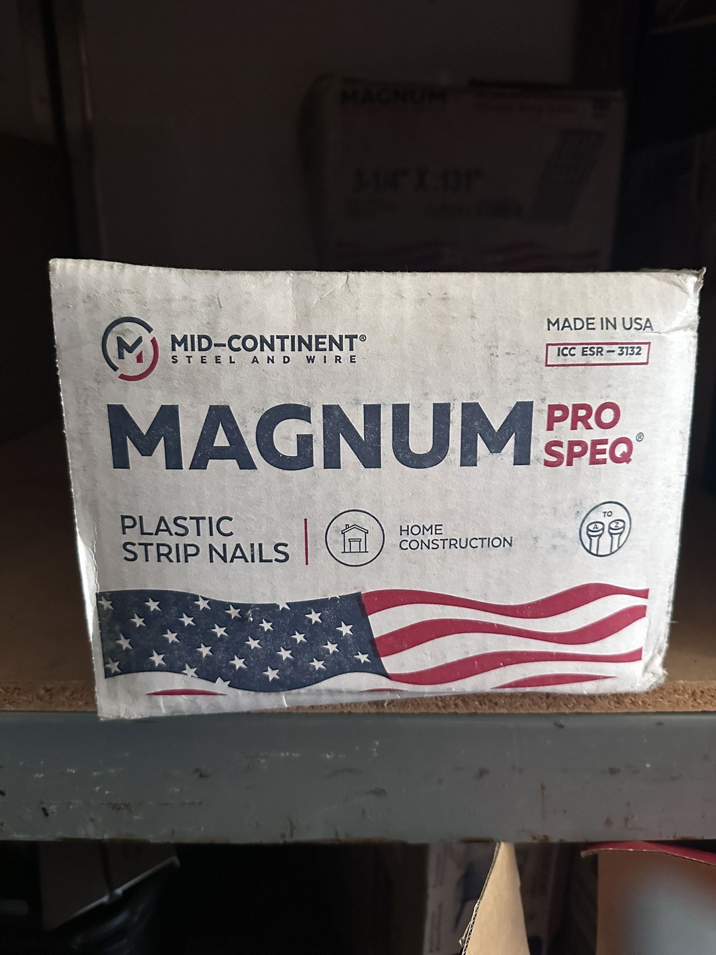 MAGNUM PRO SPEQ® 21° Round Head Plastic Strip Nails 31/4" X. 131 BRIGHT SMOOTH TEM: 6547SPEQ Nails/Box: Approx. 4,000