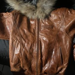 Beige Pelle pelle Leather Jackets 