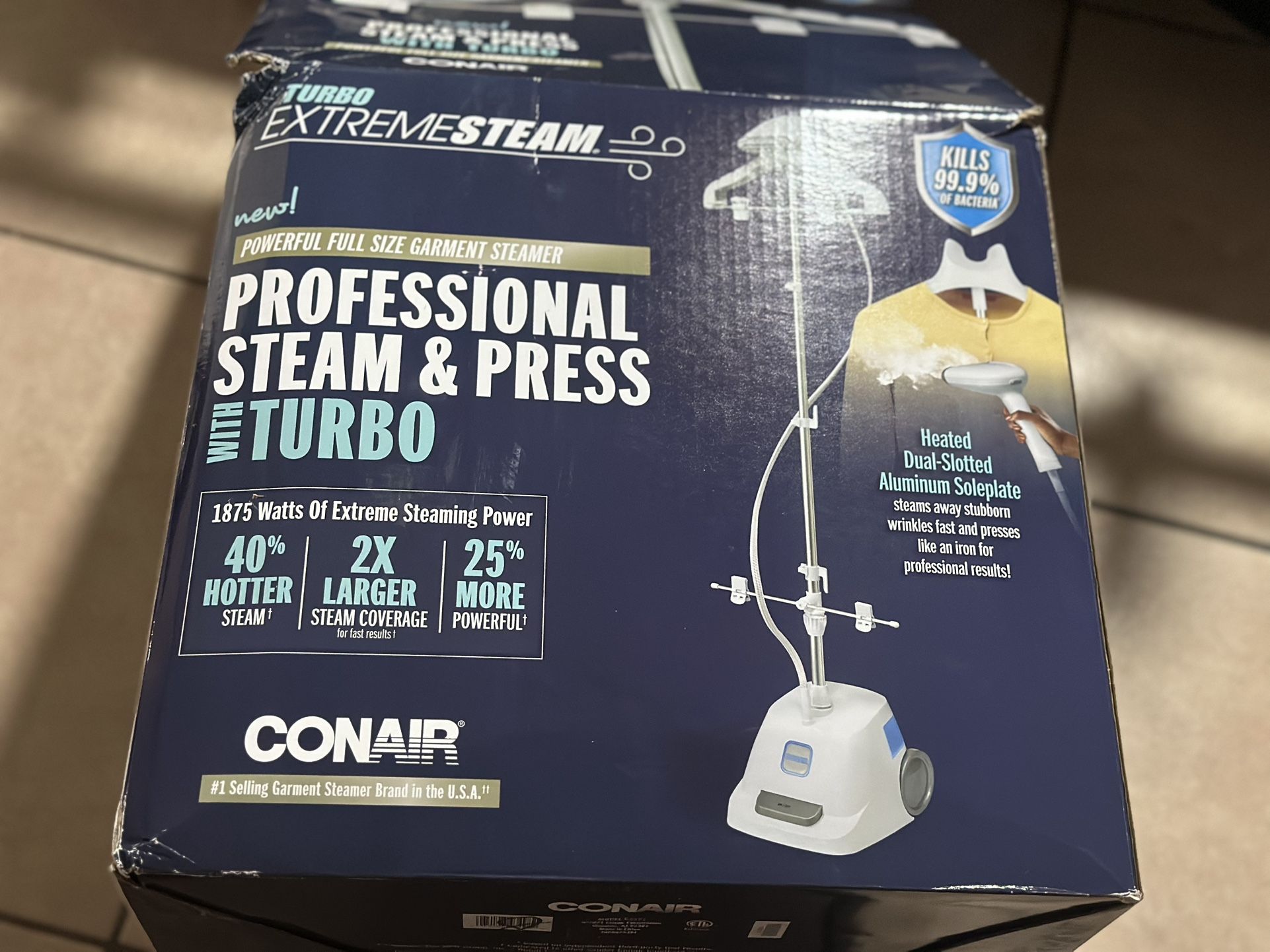 conair professional steam and press with turbo