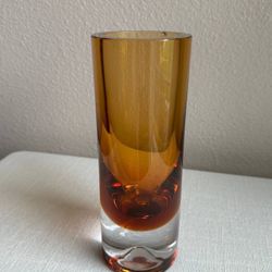 MCM, Murano Amber Vase, 8"