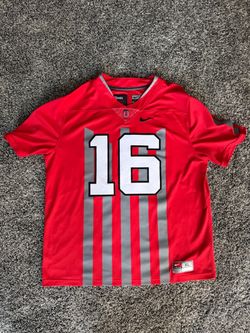 Mens Nike Ohio State OSU Buckeyes 1916 Throwback Football Music & Cannon Fire 2016 Jersey XL