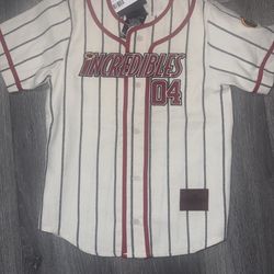 Disney Pixar The Incredibles Parr Toddler Vintage Baseball Jersey 