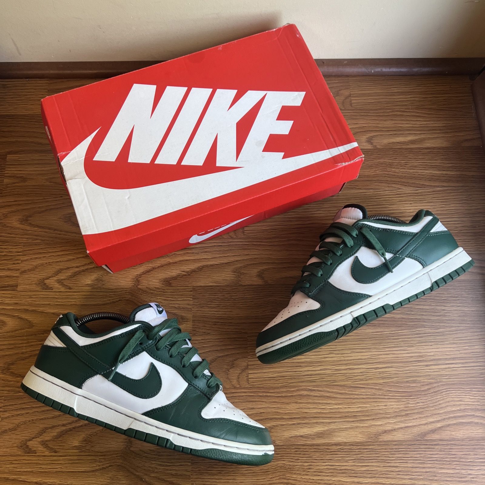 Size 8.5 - Nike Dunk Low Retro Varsity Green Michigan State Men's DD1391-101