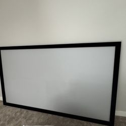 100” Tv Screen. No Rips No Tears. black Velevet Border