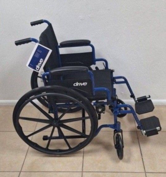 Wheelchair with Swing-Away Footrests and Flip-Back Arms