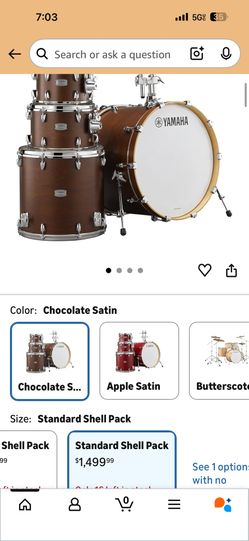 Maple shells give Tour Custom drums their warm and bright tone with a 6-ply, 5.6 mm/45-degree bearing edge that adds tonal depth, quick response and j