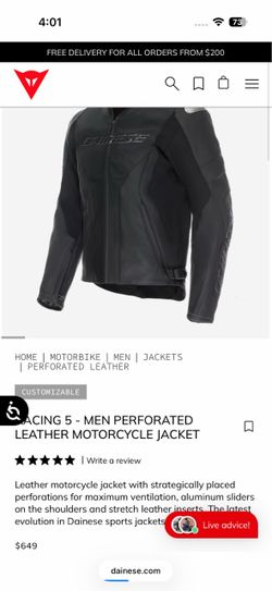 Dainese leather jacket