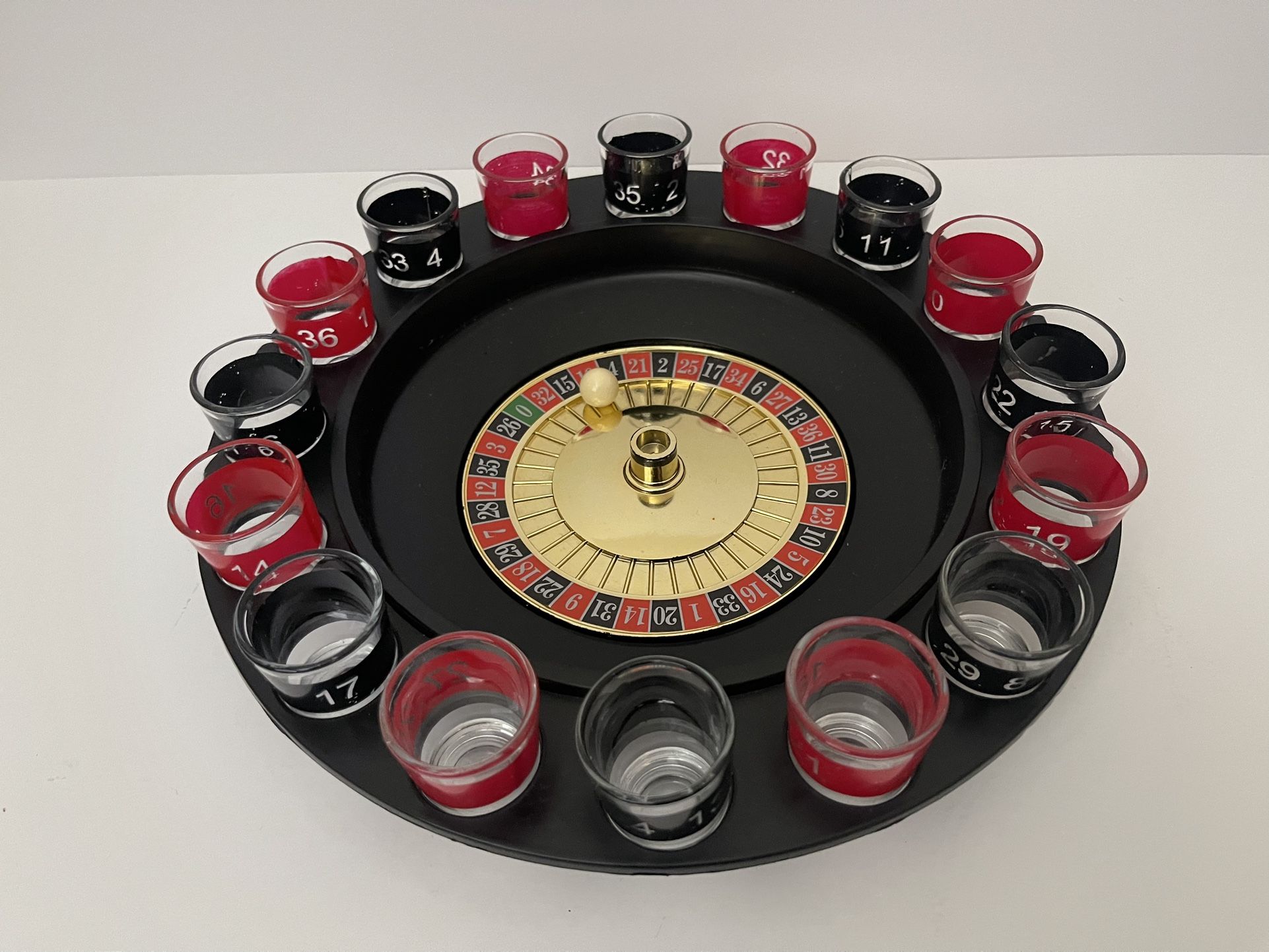 Casino Style Roulette Party Game 12” diameter