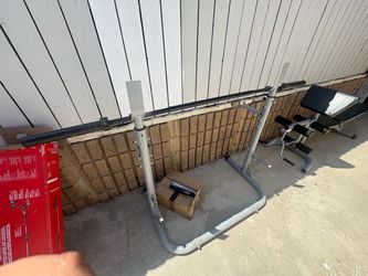 Bench, rack and bar