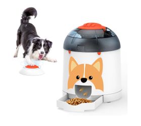 Potaroma Dog Puzzle Feeder Toy, Interactive IQ Training, Electronic Treat Dispenser, Automatic Rechargeable with Remote for Food Dispensing, All Breed