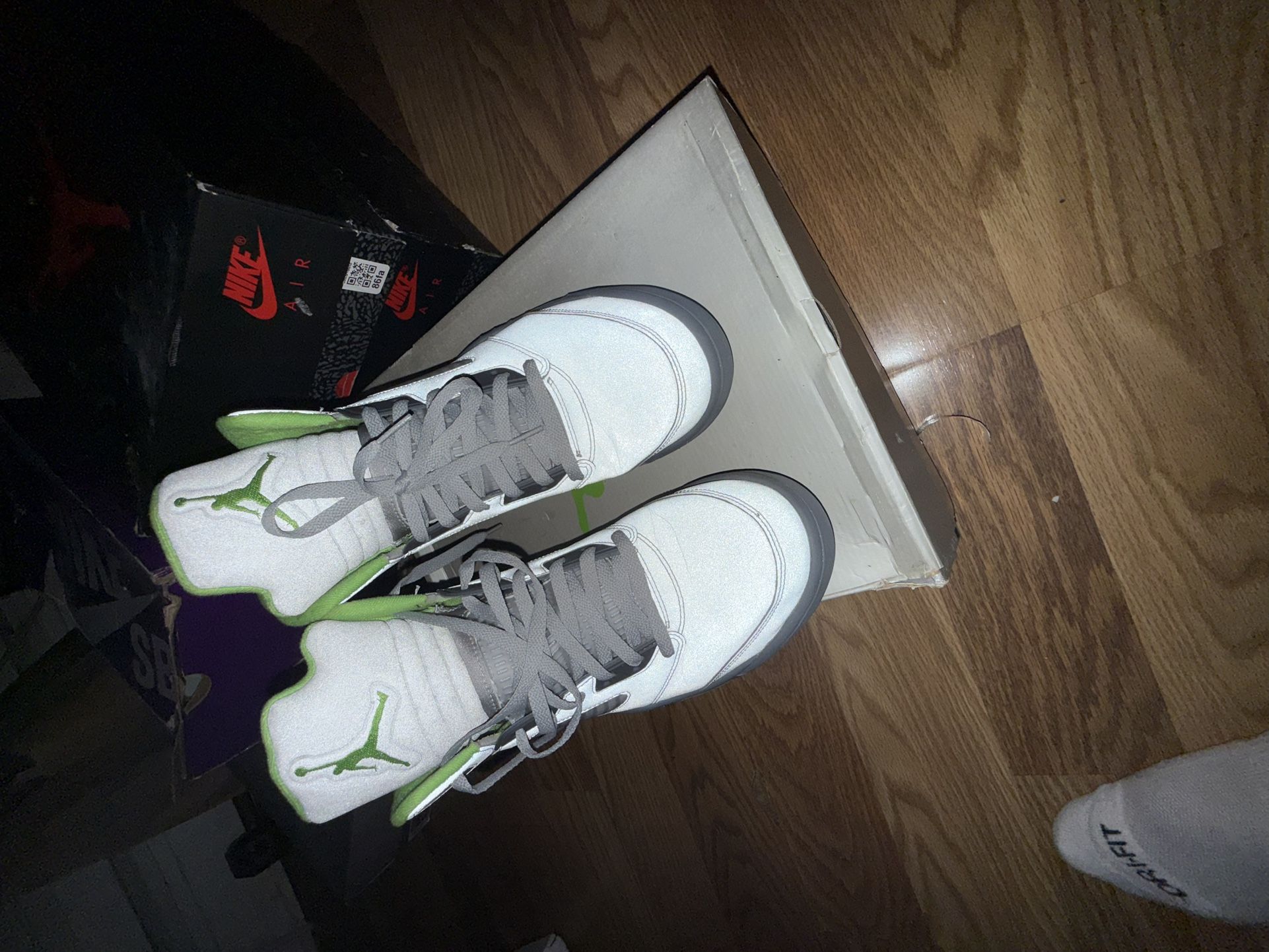 Jordan 5 Green Bean Size 13