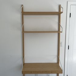IKEA Svalnas Wall-Mounted Bamboo Desk