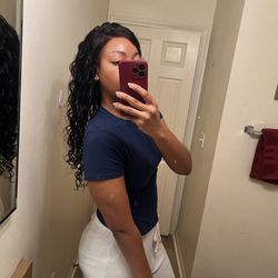 18 inch side part curly wig