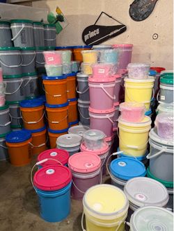 We have laundry detergent, dish soap, fabric softener, car wash soap, 5-gallon buckets of Zote, and 6-pound containers of scent beads for $35 each.