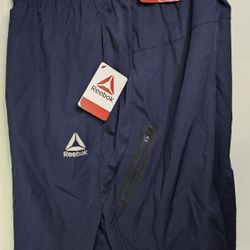 Reebok Navy Pace Breaker Woven Active Shorts Mens 2XL 