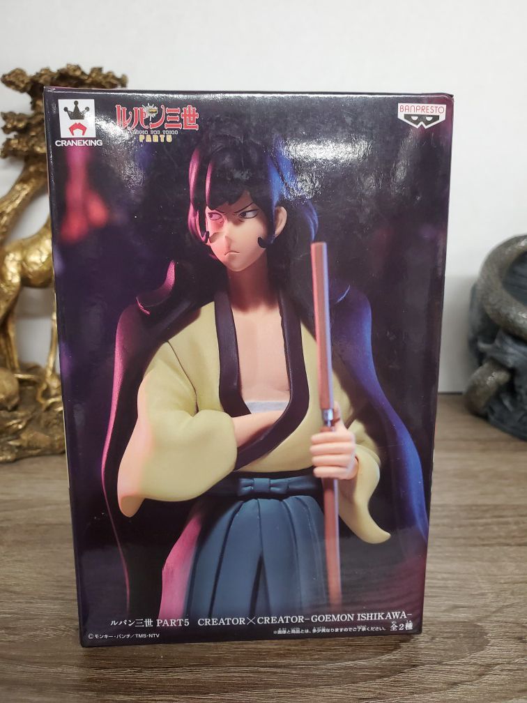 Japanese anime lupin the third character goemon figure toy