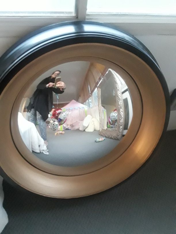 Restoration Hardware , portal convex mirror
