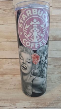 20oz tumblers marilyn monroe and bonnie and clyde 13 each