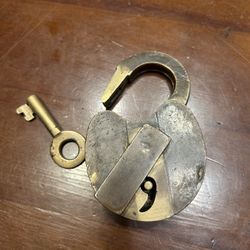 VINTAGE 1880 Wilson Bohannon Railroad Style Lock 