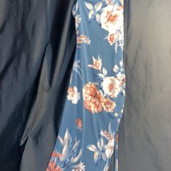 Windsor Floral Blue Dress