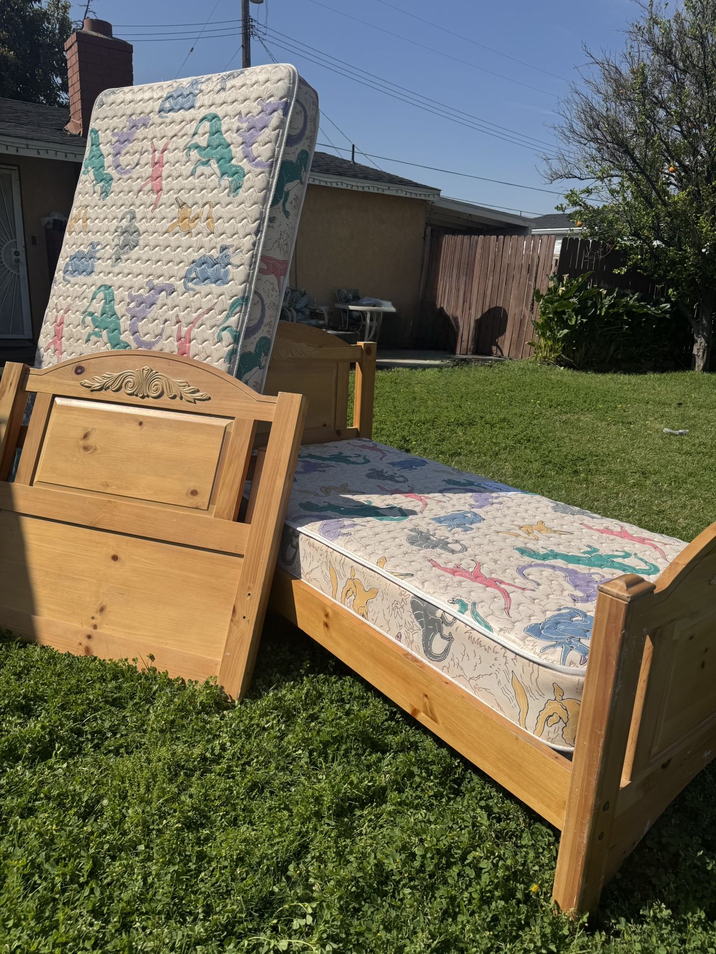 Two Nice Twin Beds The Same With Good Mattress Sets