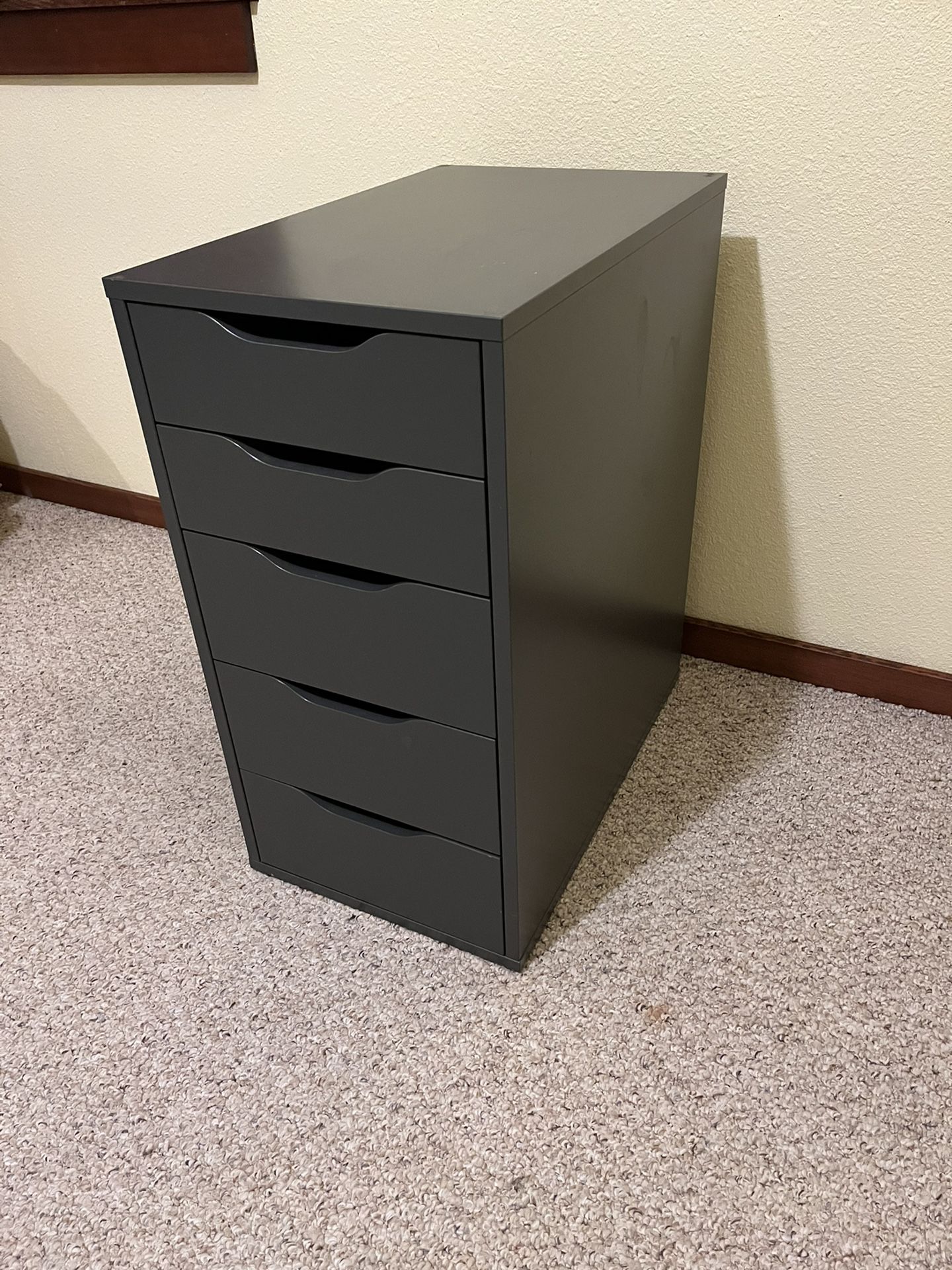 IKEA ALEX Drawer unit, Dark gray, 14 1/8x27 1/2 "