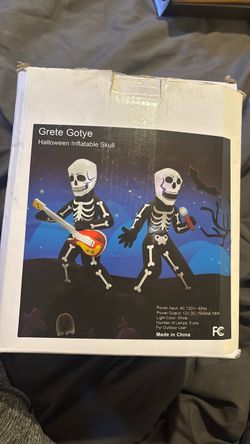 Grete Gotye Halloween inflatable skull decoration