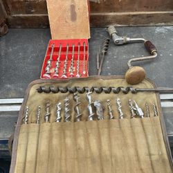 Vintage Auger Drill Set