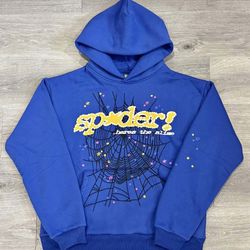 blue sp5der hoodie