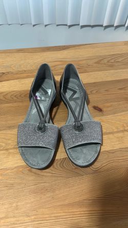 Anne Klein Sport Silver Flat Sandals